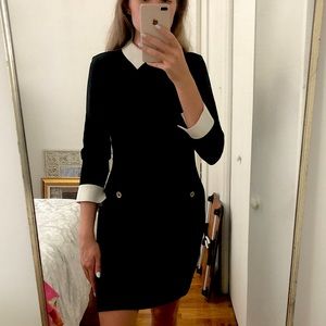 Tommy Hilfiger white color black dress